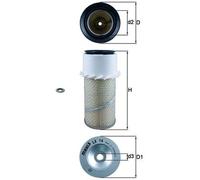 Mahle Air Filter LX14 fits Massey-Ferg - Precision OE Matching Fit & Quality