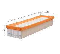 MAHLE Air Filter - LX1451