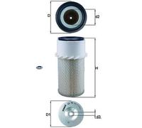 Mahle Air Filter LX16 fits Land Rover Massey-Ferg.div - Genuine Part
