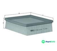 MAHLE AIR FILTER LX1622 FOR FIAT