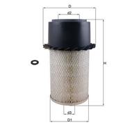 MAHLE LX17 Air Filter Insert 199.4mm Outer ⌀ Fits Fiat Campagnola UMM Transcat