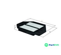 MAHLE AIR FILTER LX1742 FOR HONDA