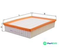 MAHLE AIR FILTER LX1764 FOR LAND ROVER