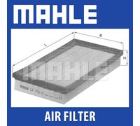 MAHLE ORIGINAL LX 1781/2 Air filter