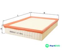MAHLE AIR FILTER LX1845 FOR VAUXHALL LOTUS