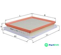 MAHLE AIR FILTER LX1926 FOR OPEL VAUXHALL