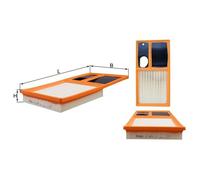 Air filter Filter Insert LX 2010 KNECHT for SKODA VW SEAT