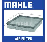 MAHLE LX2077/3 Air Filter Fits BMW 1 Series 2 Series 3 Series 4 Series 5 Series