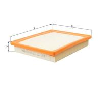 MAHLE Air Filter LX2870 LX 2870 fits LEXUS TOYOTA - Quality OE Matching Fit