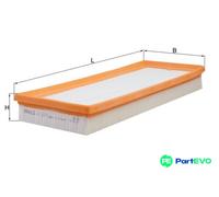 MAHLE AIR FILTER LX2877 FOR MERCEDES-BENZ
