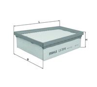 Air Filter fits RENAULT SCENIC Mk3 2.0 2008 on Mahle 165467753R 7701071327 New