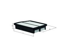 MAHLE LX2960 Air Filter Insert 271.5mm Length For Chevrolet Tacuma Daewoo Tacuma