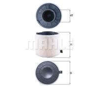 Mahle Air Filter LX4407 fits Audi A4 A5 Q5 - OE Matching Fit & Quality