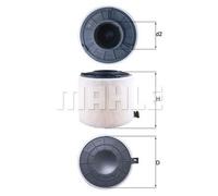 MAHLE ORIGINAL LX 4407 Air filter