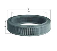 Mahle Air Filter LX568 fits Seat VW - Genuine Part - Quality OE Matching Fit