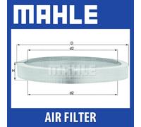 Mahle Air Filter LX61 Mercedes Benz - Precision OE Matching Fit & High Quality