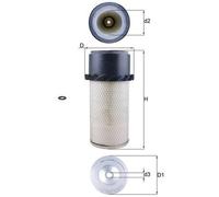 Mahle Air Filter LX649 Fits Land Rover 88/109 MKIII Open/Closed 3.5 1980-1983