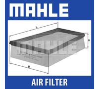 Mahle Air Filter LX957/3 fits Renault Megane - Genuine Part - OE Fit & Quality