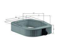 Mahle Air Filter LX990 Mercedes E Class 24V - OE Matching Fit & Quality