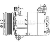 MAHLE ORIGINAL ACP 1357 000P Air conditioning compressor