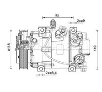 MAHLE ACP1466000P Air Conditioning Compressor Fits Hyundai i20 i20 Active