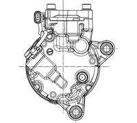 MAHLE ACP600000P A/C Compressor Air Conditioning Air Con 6 Ribs Fits BMW Mini