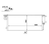 MAHLE AC 103 000S Air conditioning condenser
