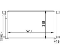 MAHLE Aircon Condenser AC235001S for BMW 3 (E46) etc