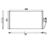 MAHLE AC 266 000S Air conditioning condenser