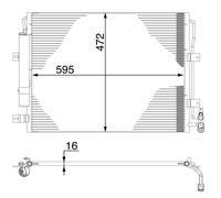 MAHLE Aircon Condenser AC273000S for RANGEROVER SPORT 10-13 etc