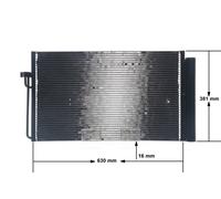 MAHLE ORIGINAL AC 345 000S Air conditioning condenser