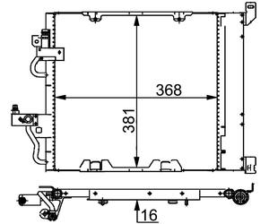 MAHLE Aircon Condenser AC376000S for OPEL ASTRA H DIESEL etc
