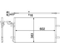 MAHLE ORIGINAL AC 410 001S Air conditioning condenser