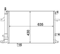 MAHLE ORIGINAL AC 497 000S Air conditioning condenser