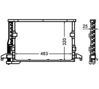 MAHLE AC 512 000S CONDENSER AIR CONDITIONING