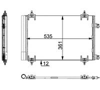 MAHLE AC 668 000S Air conditioning condenser