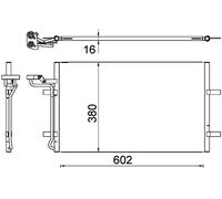 MAHLE Aircon Condenser AC725000S for VOLVO S40 etc