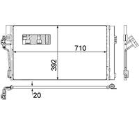 MAHLE ORIGINAL AC 762 000S Air conditioning condenser