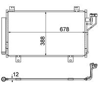 MAHLE Aircon Condenser AC865000S for MAZDA 6 etc