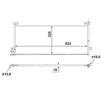 MAHLE Aircon Condenser AC884000S for VOLVO FH / R.V.I. etc