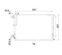 MAHLE AC 949 000S CONDENSER AIR CONDITIONING