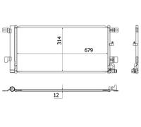 MAHLE AC 961 000S CONDENSER AIR CONDITIONING