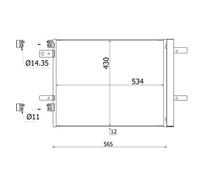 MAHLE ORIGINAL AC 965 000S Air conditioning condenser