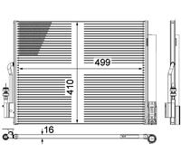 Mahle Aircon condenser PREMIUM LINE - AC596000P