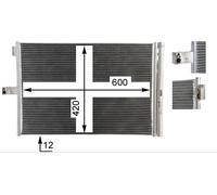 Mahle Aircon condenser PREMIUM LINE - AC68000P