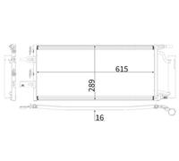 MAHLE Premium Line Aircon Condenser AC893000P for BMW 2 (F45) / X1 (F48) etc