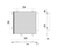 MAHLE AC 897 000P Air conditioning condenser