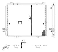 MAHLE Aircon Condenser SIMPLE FIT AC196000S for MERCEDES-BENZ E-CLASS (W210) etc