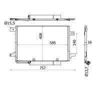 MAHLE Aircon Condenser SIMPLE FIT AC369000S for MERCEDES-BENZ A-CLASS (W169) etc
