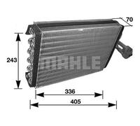 MAHLE Aircon Evaporator AE36000S for MB C-CL. (W202) etc